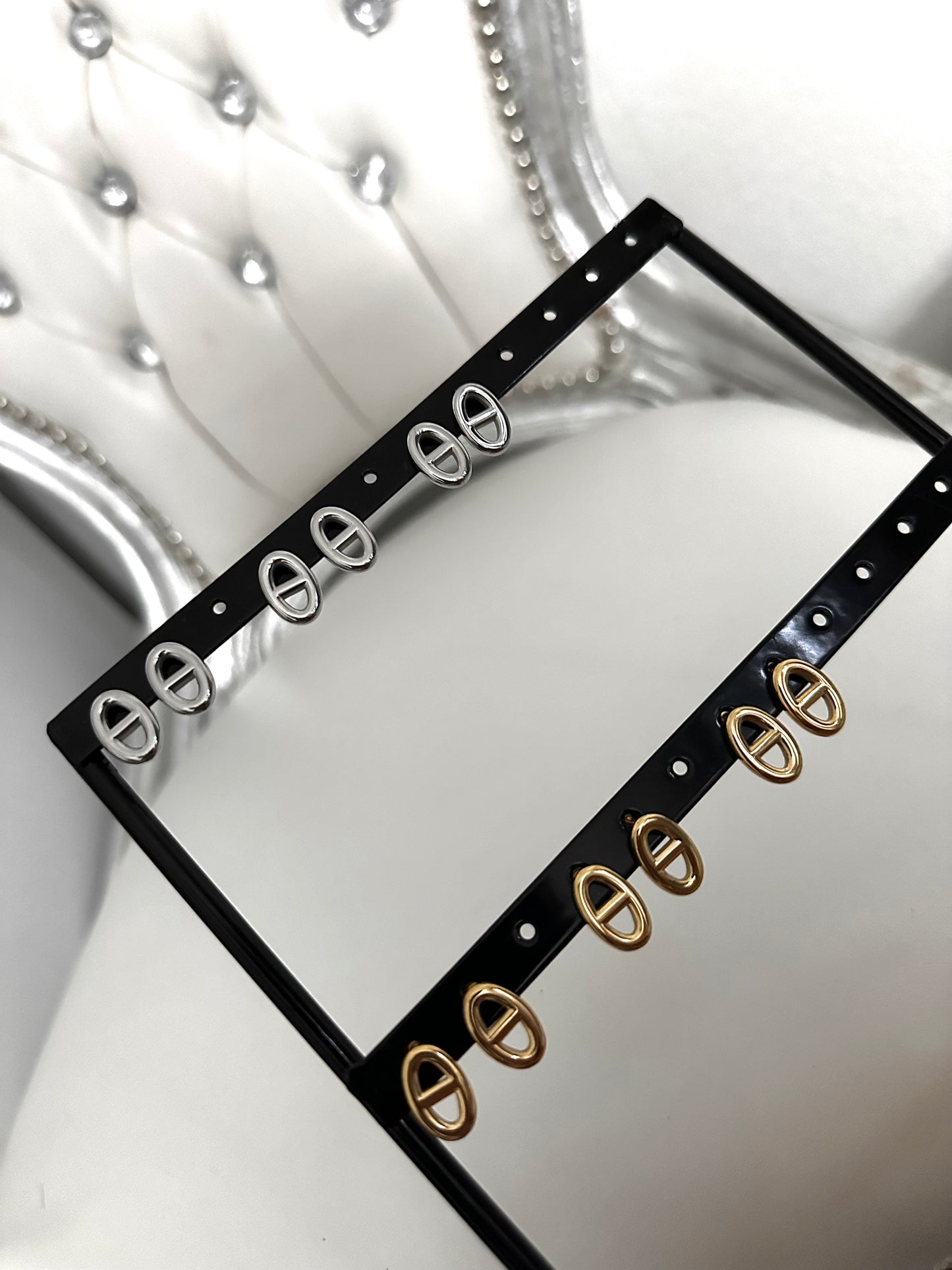 boucles d’oreilles maille