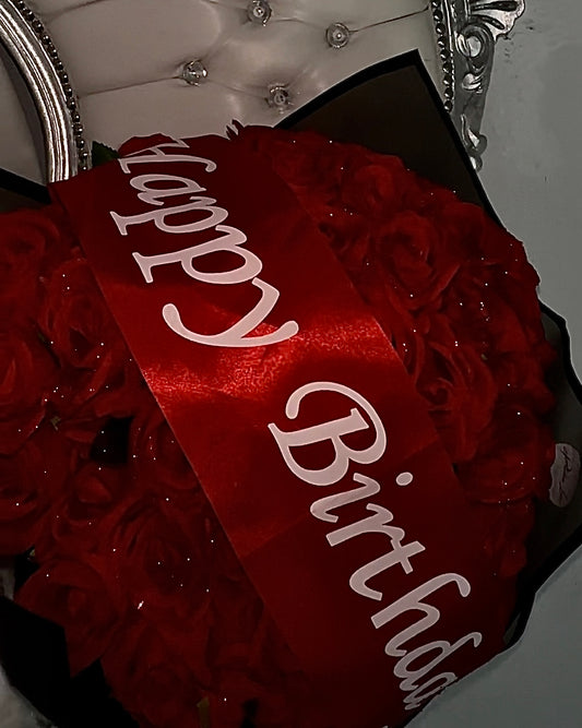 BOUQUET BIRTHDAY (100 roses artificielles)