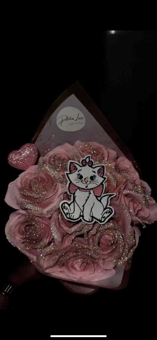 bouquet aristochats (roses artificielles)
